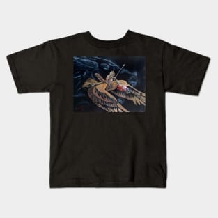 Dreaming of flying with dragons Kids T-Shirt